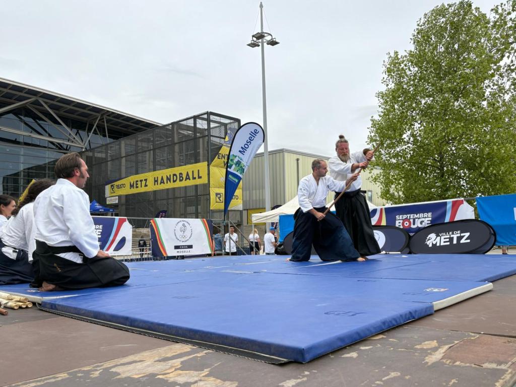Pratiquants d’AIKIDOJO lors de la Fête du sport 2026