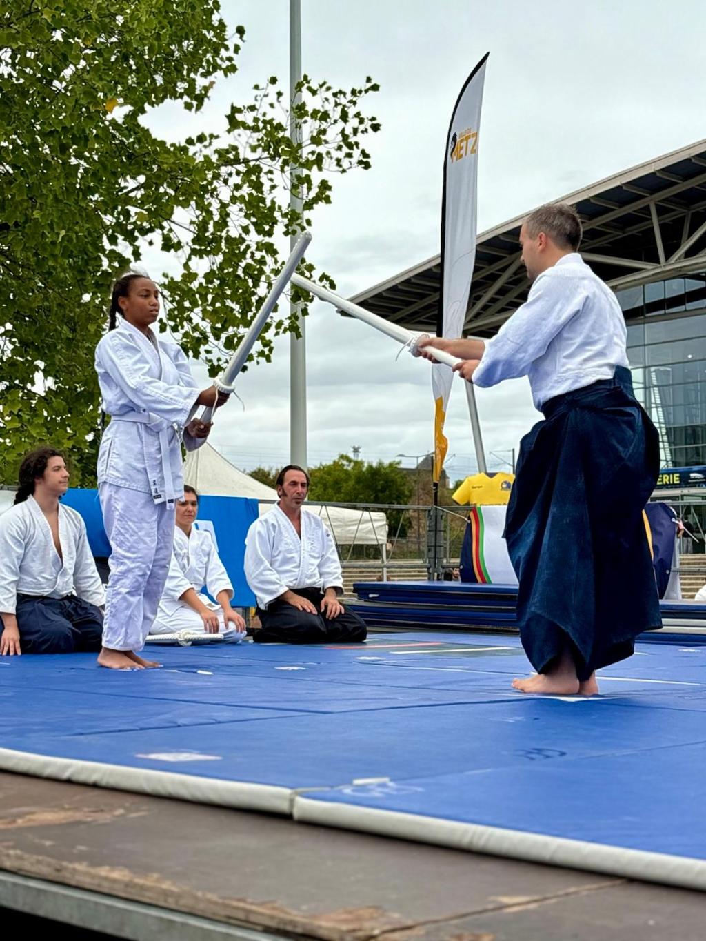 Initiation à l’aïkido pendant la Fête du sport à Metz