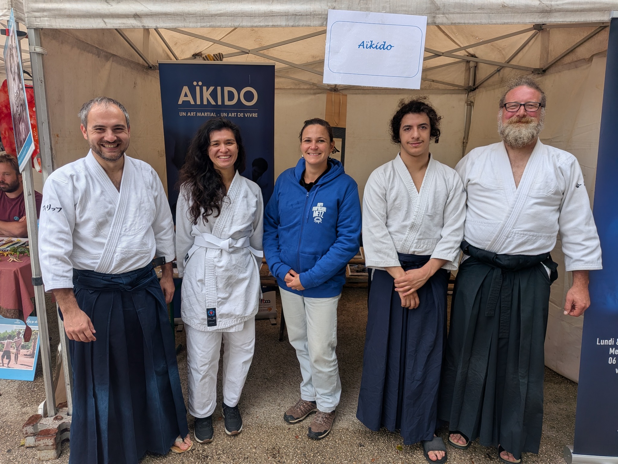 Rencontre sur le stand Aïkidojo.