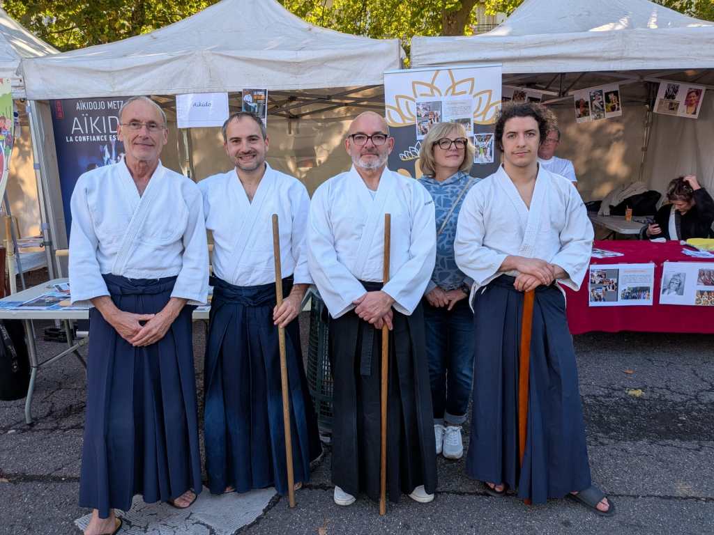 L’équipe AIKIDOJO à la Fête des associations du Sablon